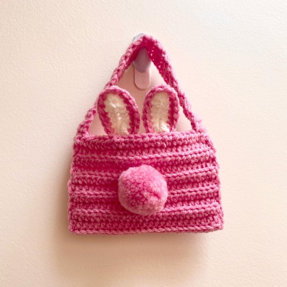 Handmade Bunny Crochet Purse for kids | Made to order